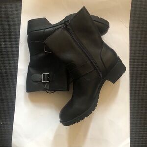 Style & Co Gianara Black Moto Boots Size: 7M
